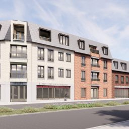 Architectonisch ontwerp van LA Architecten voor Tapijtcentrum Breda